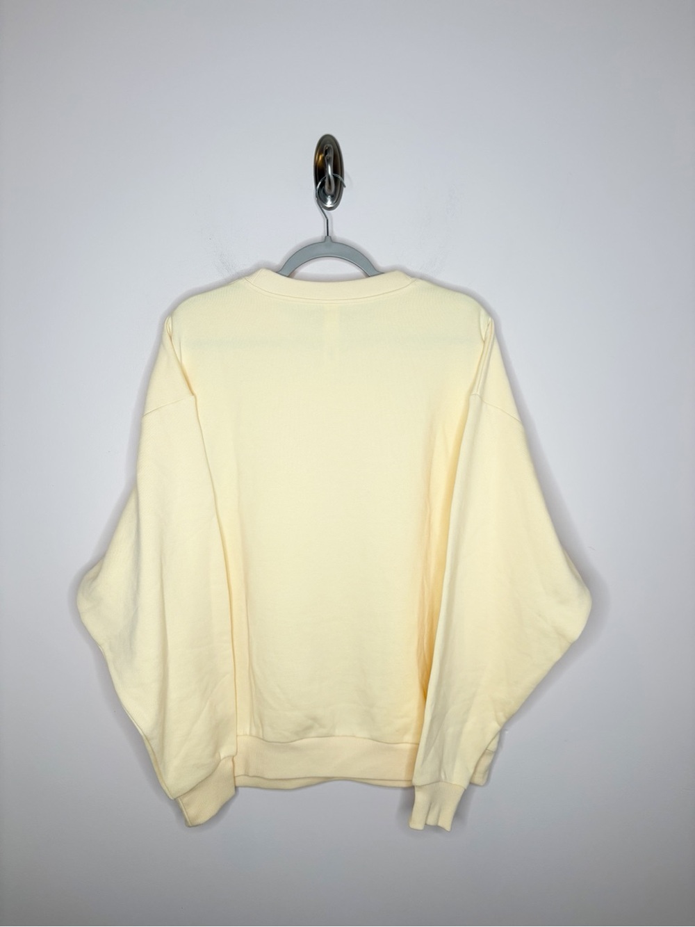 Alo Accolade Crew Neck Pullover Sweatshirt Yellow Medium - Picture 6 of 6
